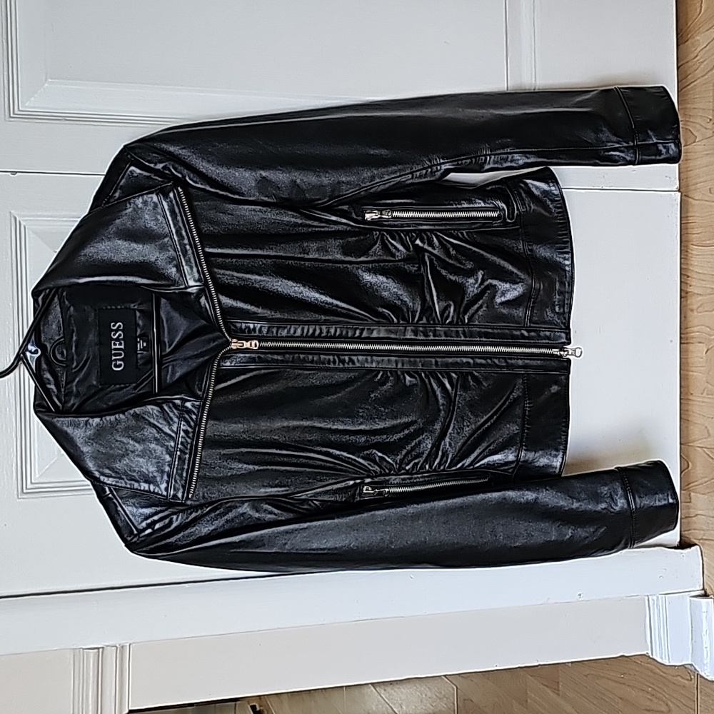 Guess Leather Jacket Women's